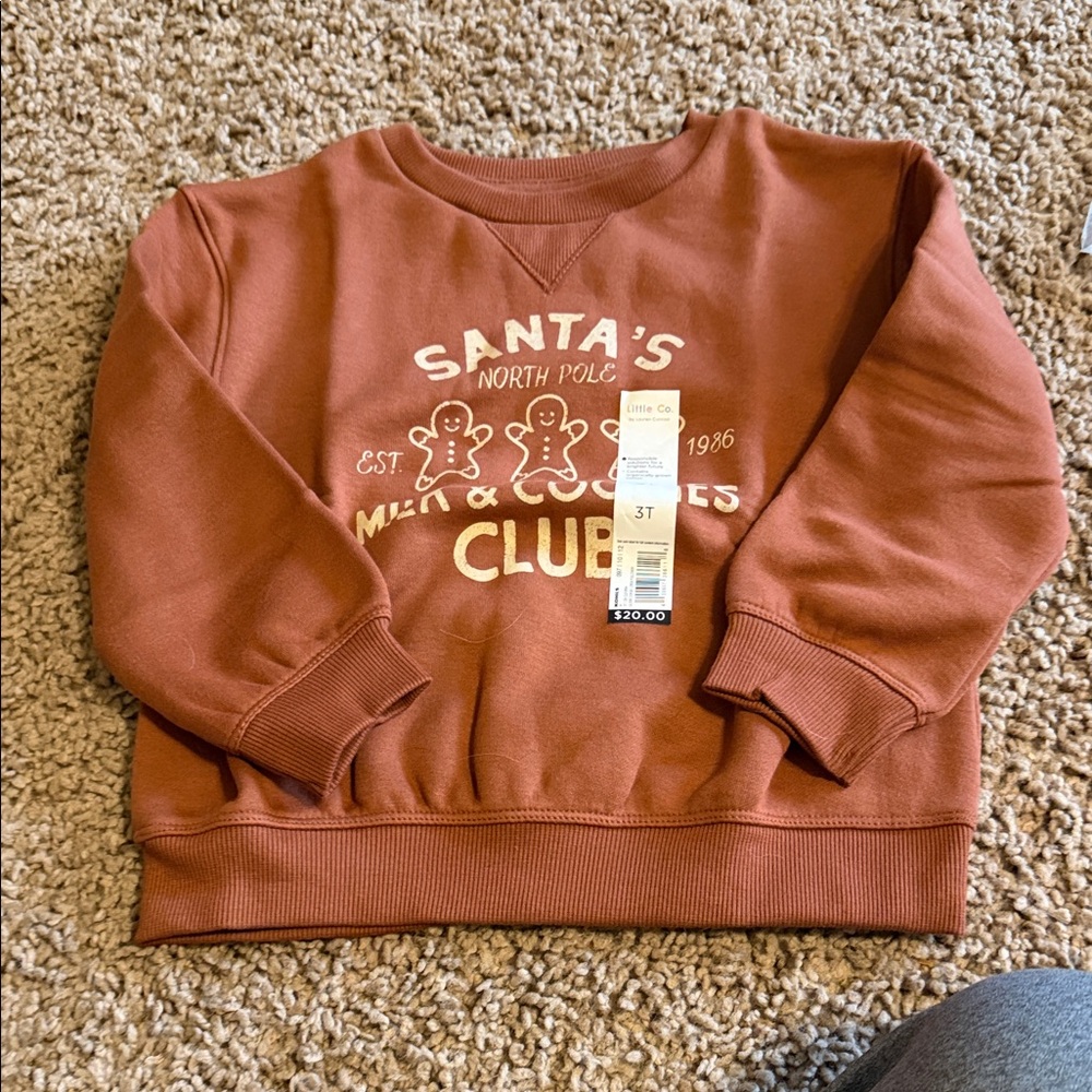 NWT Little Co Kohl's Toddler sweatshirt 3T